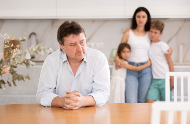 Child choosing a parent to live with